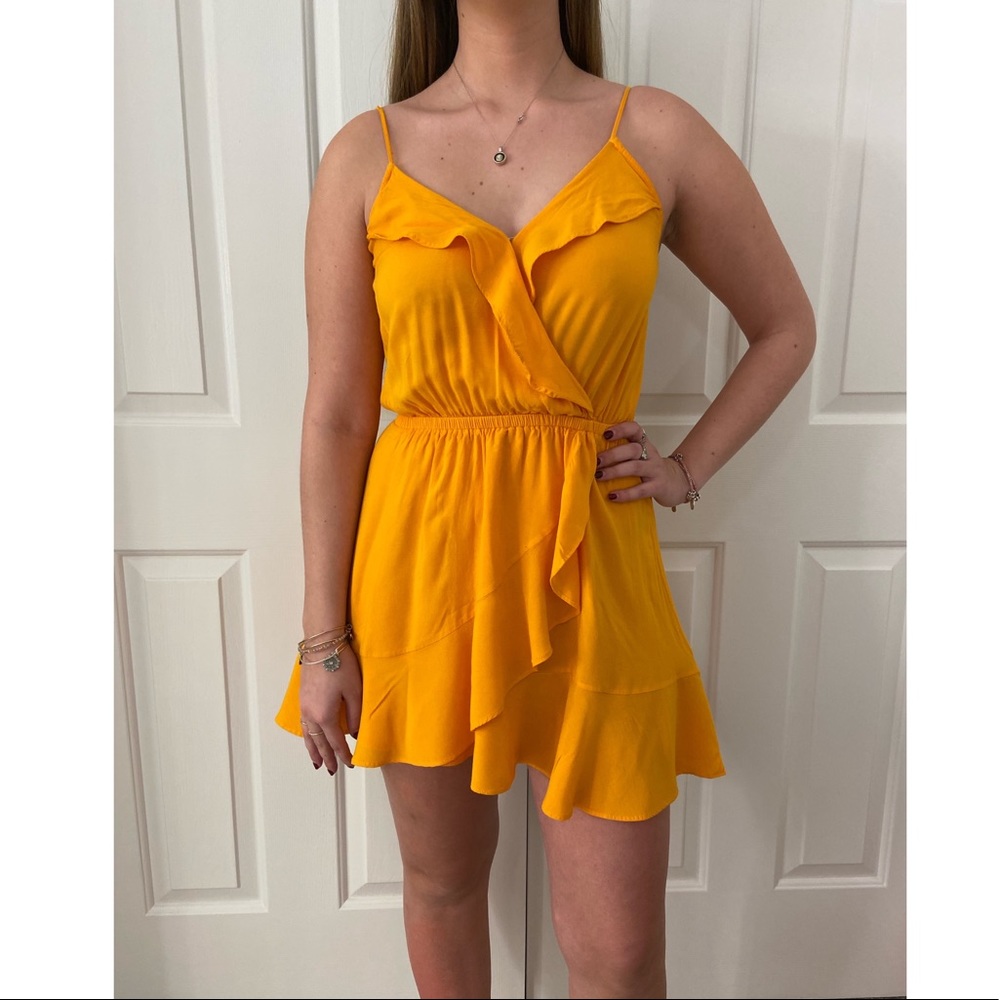 Wrap Inspired ruffle dress